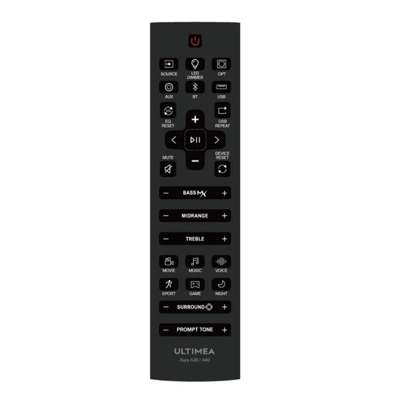 Aura A30 Soundbar Remote Control